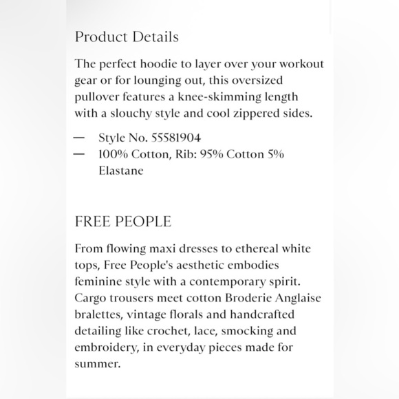 FP Movement by Free People Blue Slouch Hoodie - Picture 5 of 12